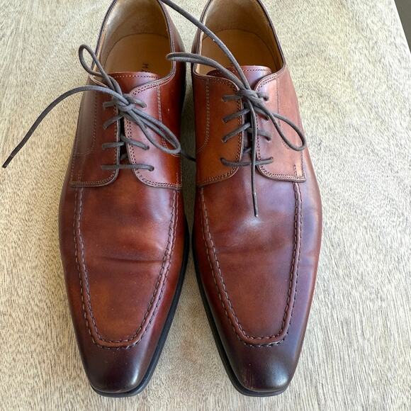 Magnanni Leather Oxford Dress Shoes Brown Lace Up EU 40 US 7.5‎ Mens Classic main image 4